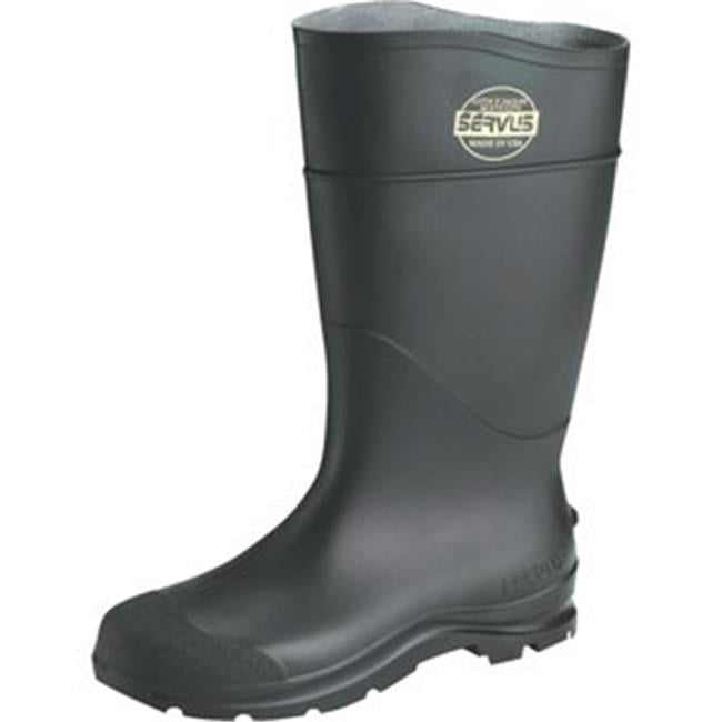 walmart black rubber boots
