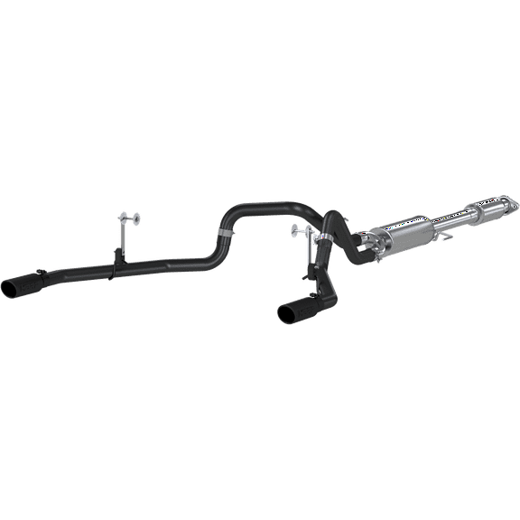 MBRP 2015 Ford F-150 5.0L 3in Cat Back Dual Split Rear Exit Black Exhaust System