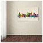 Trademark Fine Art "Chicago, Illinois" Canvas Art by Michael Tompsett