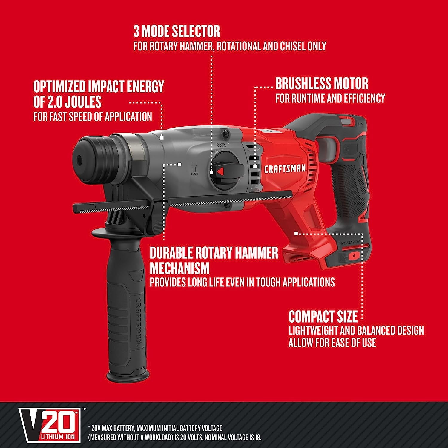 Rotary hammer drill mechanism outlet