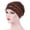 Coffee, variant on Rhinestone Turban Hat for Women Muslim India Headwear Soft Ruffle Chemo Beanie Wrap Cap Comfortable Fashion Head Wrap for Daily Wear