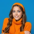 thumbnail image 5 of KDFJPTH Orange 1.6 Inch Wide Hard Headband with No Teeth Motique Accessories for Women and Girls, 5 of 6