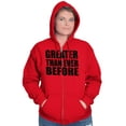 thumbnail image 3 of Greater Than Ever Before Motivational Zip Up Hoodie Men's Women's Brisco Brands M, 3 of 6