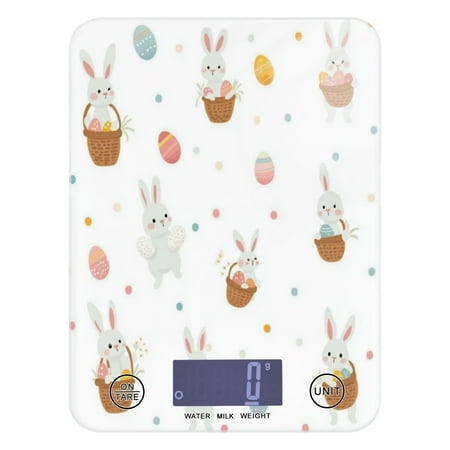 

Small Easter Bunnies Food Scale Digital Kitchen Scale Waterproof Grams Ounces lbs for For Baking and Cooking