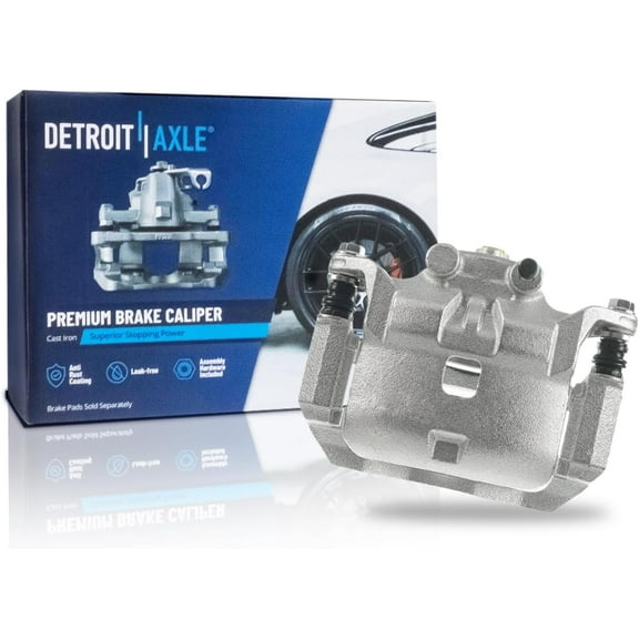 Detroit Axle - Front Left Brake Caliper for Nissan Versa Note March Micra, Driver Side Brake Caliper with Bracket Replacement