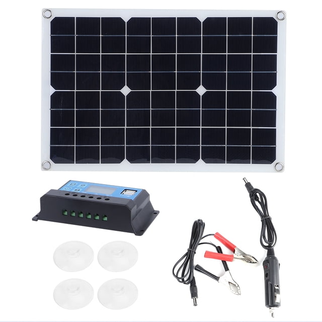 Kit de Panel Solar Ticfox Módulo Fotovoltaico 20W 5V para Exteriores