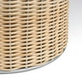 thumbnail image 3 of happimess Cecil Modern 4.13-Gallon Natural Wicker Cylinder Waste Basket, Natural/Silver, HPM1100B, 3 of 8