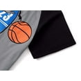 thumbnail image 4 of Beezizac Little & Big Boys Pajamas Gray Basketball Cool Sport 2-Piece Short Sleeve Comfy Kid PJ Set Size 12, 4 of 7