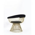 thumbnail image 3 of Modrest Chandler Black Velvet & Gold Dining Chair, 3 of 5
