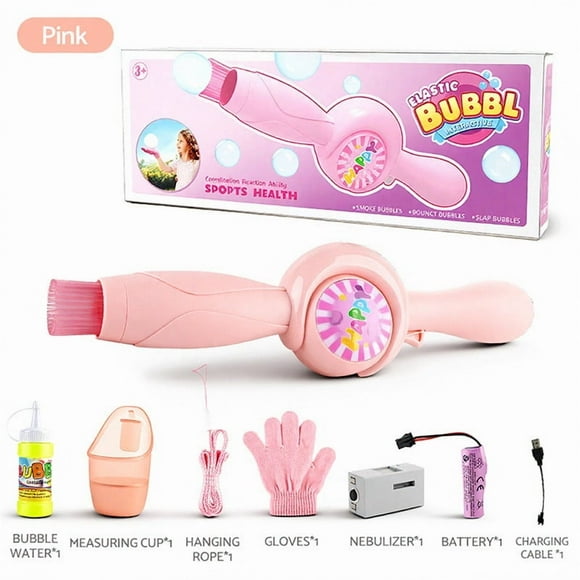 FcBaudy Elastic Wand Toy For Kids Rechargeable Colorful Lights Music Maker Toddler Gift For Outdoor Party Beach Summer 50ml bubble machine