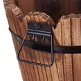 thumbnail image 6 of SPRING PARK Wooden Bucket Barrel Planters, Rustic Patio Planters Flower Pots for Plants Indoor Decor, 6 of 7