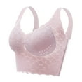 thumbnail image 2 of BiZtdJrK Posture Correction Bra for Woman Push-Up Full Cup Lace Bras Deep V Neck Sports Bra Lifting Breast for Seniors, Pink, M（38/85）, 2 of 3