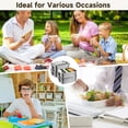 thumbnail image 5 of 4 PCS Bento Boxes, 850 ML Stainless Steel Lunch Boxes, Food Storage Containers, Portable Metal Lunch Containers, Lockable Clips to Leak Proof, Reusable Dishwasher Safe Lunch Snack Boxes, 5 of 5