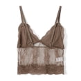 thumbnail image 5 of Women Y2K Sheer Lace Cami Crop Tops Sexy Spaghetti Strap Camisole Slim Fit Shirt Sleeveless Backless Going Out Tank Top, 5 of 7