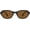 Matte Black/Brown, variant on Retro Oval Sunglasses for Women Trendy Eye Narrow Chic Y2K 90s Sunnies SJ2685