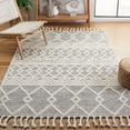 thumbnail image 2 of SAFAVIEH Natura Velasco Southwestern Wool Area Rug, Ivory/Black, 4' x 6', 2 of 8