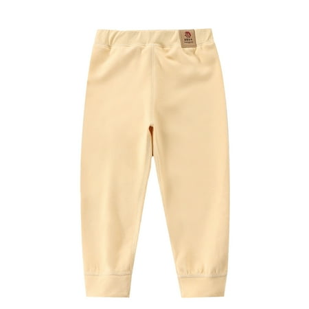 

Baby Boys Girls Cotton Pants Toddler Thicked Fleece Lined Casual Trousers Leggings Winter Pants Little Girls Running Pants