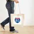 thumbnail image 4 of CafePress - Interstate 80 CA Tote Bag - Unisex Canvas Tote Bag, Beige, 1-Piece, 4 of 7