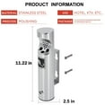 thumbnail image 2 of Wall Mounted Outdoor Stainless Steel Cigarette Butt Receptacle - Silver, 1pc, 2 of 5
