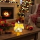 thumbnail image 5 of Luces LED navideñas sin llama con forma de arco, vela de cristal, lámpara de noche electrónica transparente, ideal para citas, fiestas, fiestas, decoraciones familiares., 5 of 5