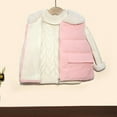 thumbnail image 5 of Chbgutlmr Baby Girls Clothes Quilted Vests Kids Fleece Lapel Neck Warm Cute Zip up Winter Outwear Coats, 5 of 8