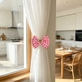 thumbnail image 5 of PONPRNGY 1 Pack Bow Curtain Tiebacks Clip Aesthetic Tie Backs for Curtains, Home Decor Living Room Curtain Decoration Clip, 5 of 6