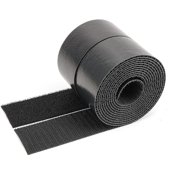 Hook and Loop Tape Heavy Duty Double-Sided Adhesive Strips, Strong Sticky Back Fastener Roll, Cuttable Interlocking Tape Fasteners for Home, Office, Car, School & DIY Crafts