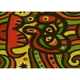 thumbnail image 1 of Ahgly Company Machine Washable Indoor Rectangle Transitional Dark Yellow Green Area Rugs, 4' x 6', 1 of 7