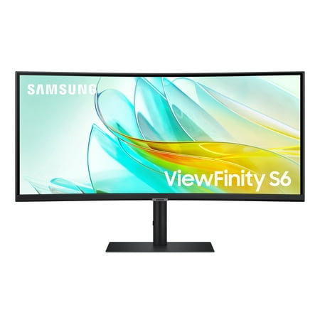 SAMSUNG 34" Class ViewFinity S65UC Ultra-WQHD 100Hz AMD FreeSync HDR10 Curved Monitor with USB-C and Speakers LS34C650UANXGO
