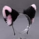 thumbnail image 1 of Diadema con orejas de gato para niña y mujer, accesorio para el pelo, horquilla de felpa para la cabeza, disfraz de Cosplay hecho a mano, 1 of 5