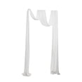 thumbnail image 1 of jifeng Wedding Arch Chiffon Drape Drapery for Ceremony Reception Holiday Engagement White, 1 of 9