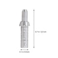 thumbnail image 2 of OULII 40Pcs Durable Use Arrow Base Nocking Points Silver Aluminum For Archery Practice, 2 of 8