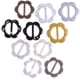 thumbnail image 1 of 10 pinzas de resina para camisetas, con forma de flor hueca, para bufandas y camisetas, anillos decorativos (estilo mixto), 1 of 7