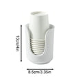 thumbnail image 3 of EYNMVR Ceramic Bathroom Cup Dispenser with Stylish Vertical Stripes - Disposable Mouthwash Cup Holder Holds 3-4oz Paper Cups for Rinsing Cups on Bathroom, 3 of 9