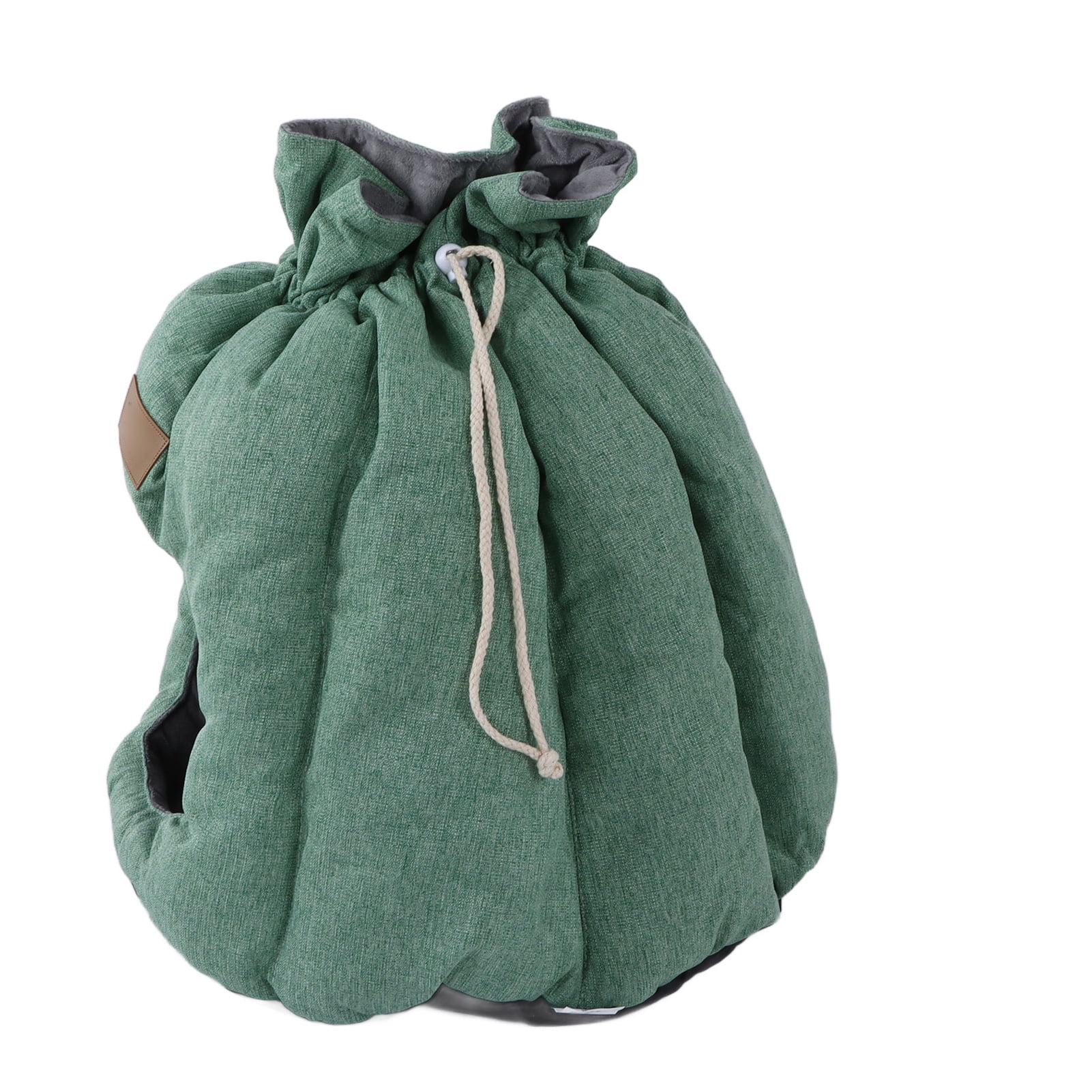 Estink Cotton Cat House Cat Sleeping Bag Enclosed Warm For Rest For Sleep Olive Green
