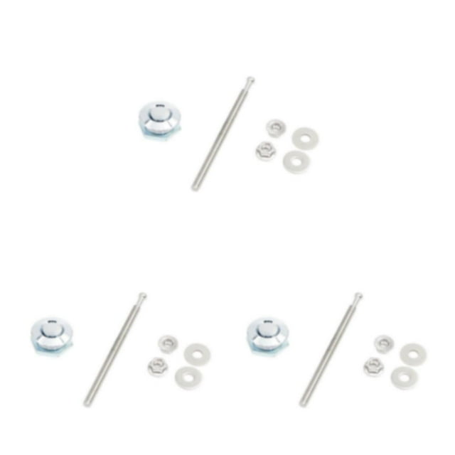 ZheElen Lightweight And Stylish Hood Lock For Car Modification Multiple Sizes Electroplated silver DP17-25 3Set