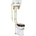thumbnail image 1 of Toilette Miniature Rétro en Porcelaine - Blanc + Or, 1 of 5