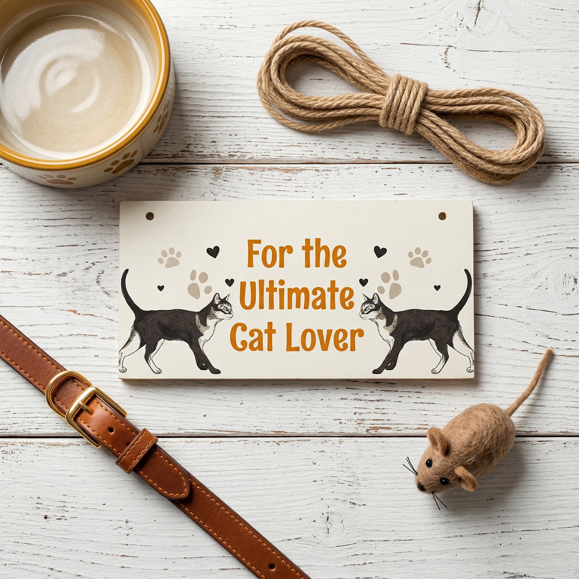 Unique Bargains Pet Sign Home Decor Decorative Wall Plaque Style J 3.9in