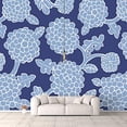 thumbnail image 2 of IDEA4WALL 6pcs Vintage Flowers Peel and Stick Wallpaper Removable Wall Murals Large Wall Stickers for Home Decoration, 100"x24", 2 of 4