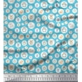 thumbnail image 1 of Soimoi Cotton Voile Fabric Star & Cute Animals Kids Print Fabric by The Yard 56 Inch Wide, 1 of 1