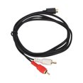 thumbnail image 1 of 4Pin Male To 2RCA Male Cable, 4Pin To 2RCA Y Splitter Cable Clear  Transmission Pure Copper Core 4.9ft  for DVD Players for Receiver, 1 of 8