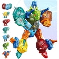 thumbnail image 1 of Set de juguetes Dinosaur Transformer Robot 6 en 1 para niños mayores de 3 años, 1 of 5