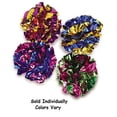thumbnail image 1 of Large Mylar Ball Cat Toys Shiny Reflective Metallic Kitten Play Colors Vary 3" (Three Balls), 1 of 1