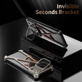 thumbnail image 2 of Case for iPhone 17 Pro Max/17 Pro, Metal Shell with Invisible Len Bracket Scratch-Resistant Case, 2 of 6