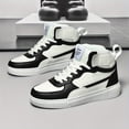 thumbnail image 2 of Men’s High Top Skateboarding Sneakers Cushioned Non-Slip Casual Streetwear Shoes with Thick Sole for Daily Walking Sports Travel and Trendy Urban Style, 2 of 10
