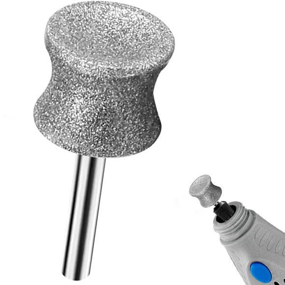 RIUORKIE Diamond Rotary Nail Grinder Bits for Dog, 1/8" Diamond Dog Nail Grinder Attachment Attachment for Dremel Grinder Replacement Heads Pets Nail Care Clippers for Medium Large Do