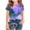 Purple, variant on BFHHYA Kids Tie Dye Shirts Casual Crew Neck Short Sleeve T-Shirts Fashion Summer Tops for Boys & Girls 3-14 Years