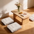thumbnail image 6 of Sanmadrola Floor Pillow Cushion for Adults Set of 2, Chair Cushions Outdoor Indoor with String Chair Room Tatami Sofa,Beige, 6 of 8