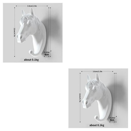 

2pcs animal head wall mount