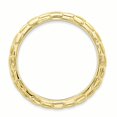 thumbnail image 2 of 925 Sterling Silver Gold Plate Wave Stackable Ring Curved, 2 of 7